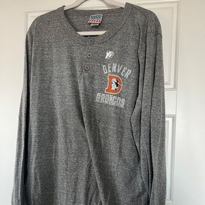 New Junkfood Denver Broncos Henley Shirt